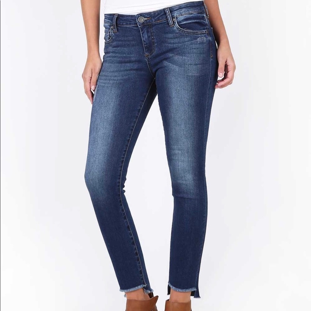 CONNIE ANKLE SKINNY WITH STEP FRAY HEM